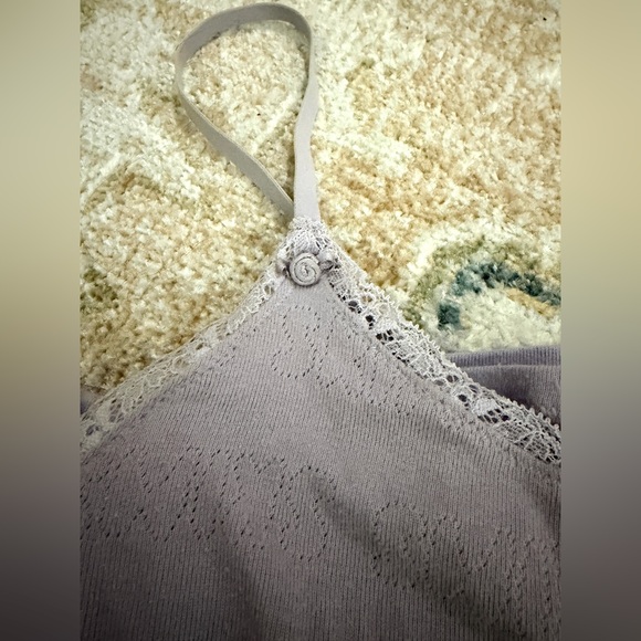 SKIMS lace pointelle slip-dress - color "lavender” size Large - Picture 5 of 6